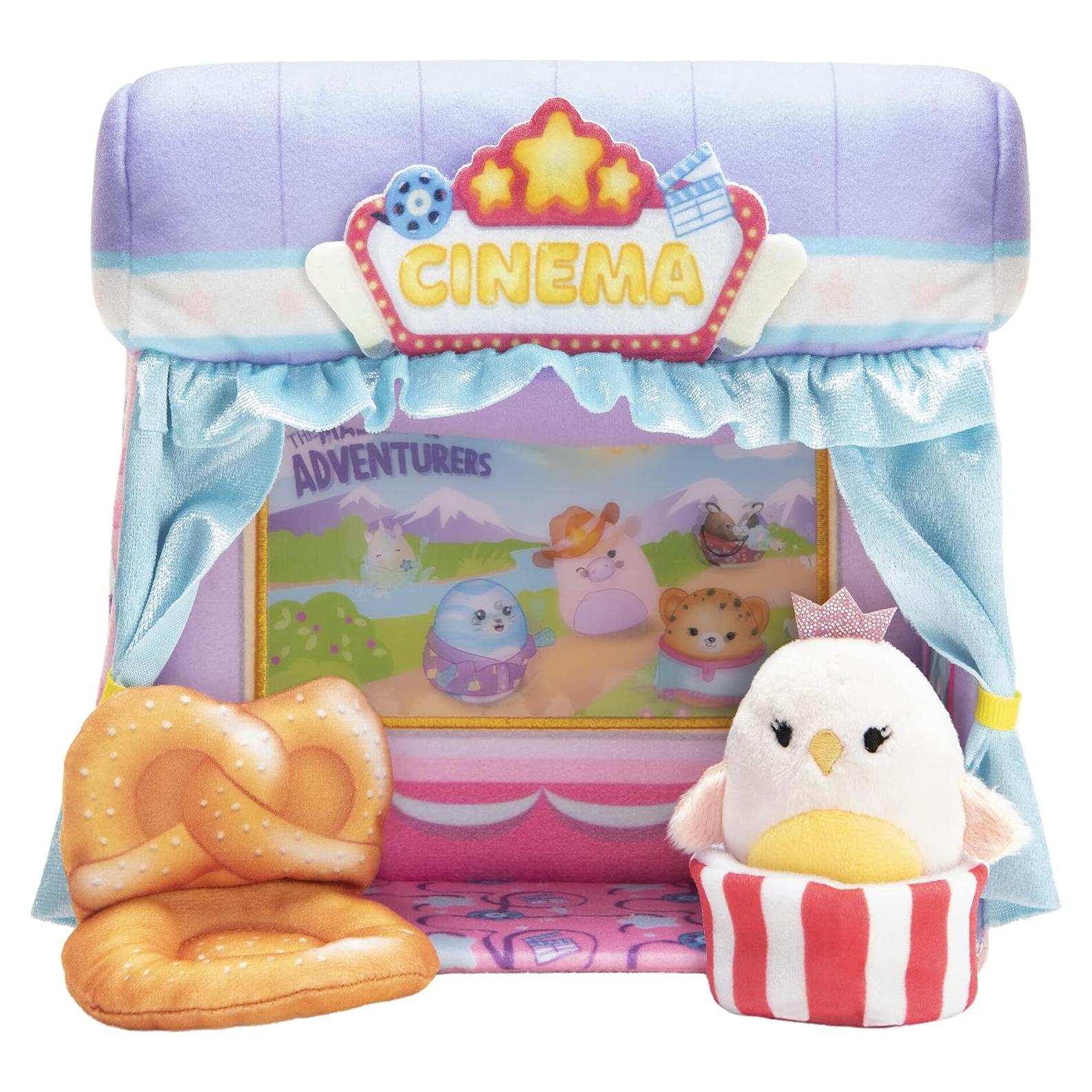 Juego de Cine Squishmallows Squishville con peluche 5 cm