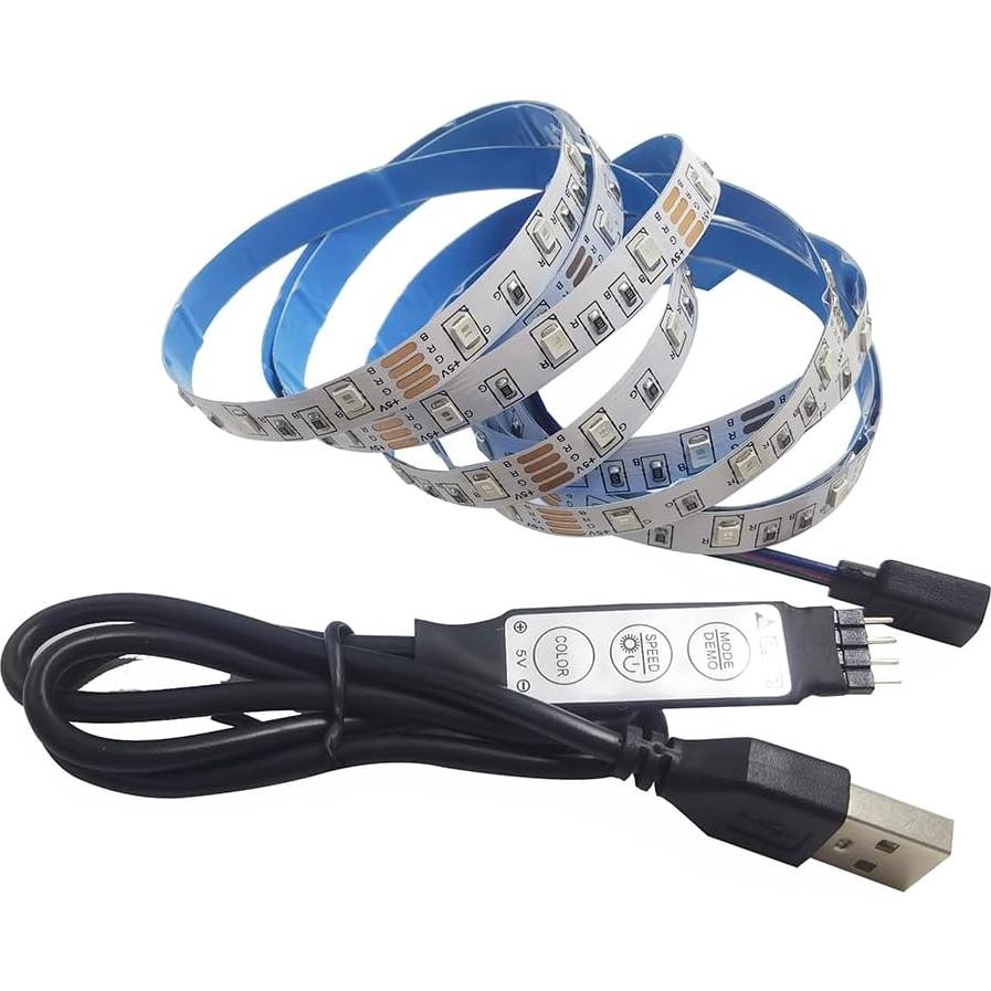 Tira LED USB RGB 5V 5M 300 LEDs SMD2835 No Impermeable