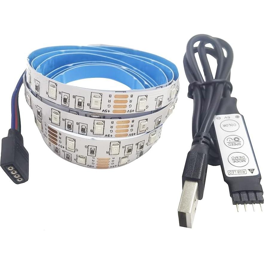 Tira LED USB RGB 5V 5M 300 LEDs SMD2835 No Impermeable
