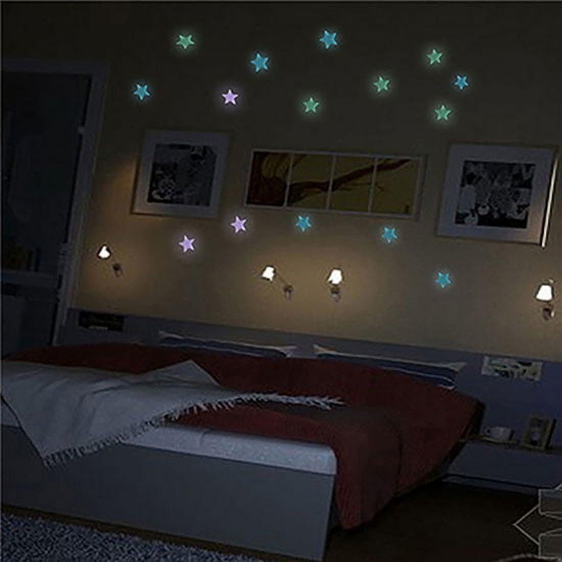 50 Calcomanías de Estrellas Luminiscentes Seadiquiet para Pared
