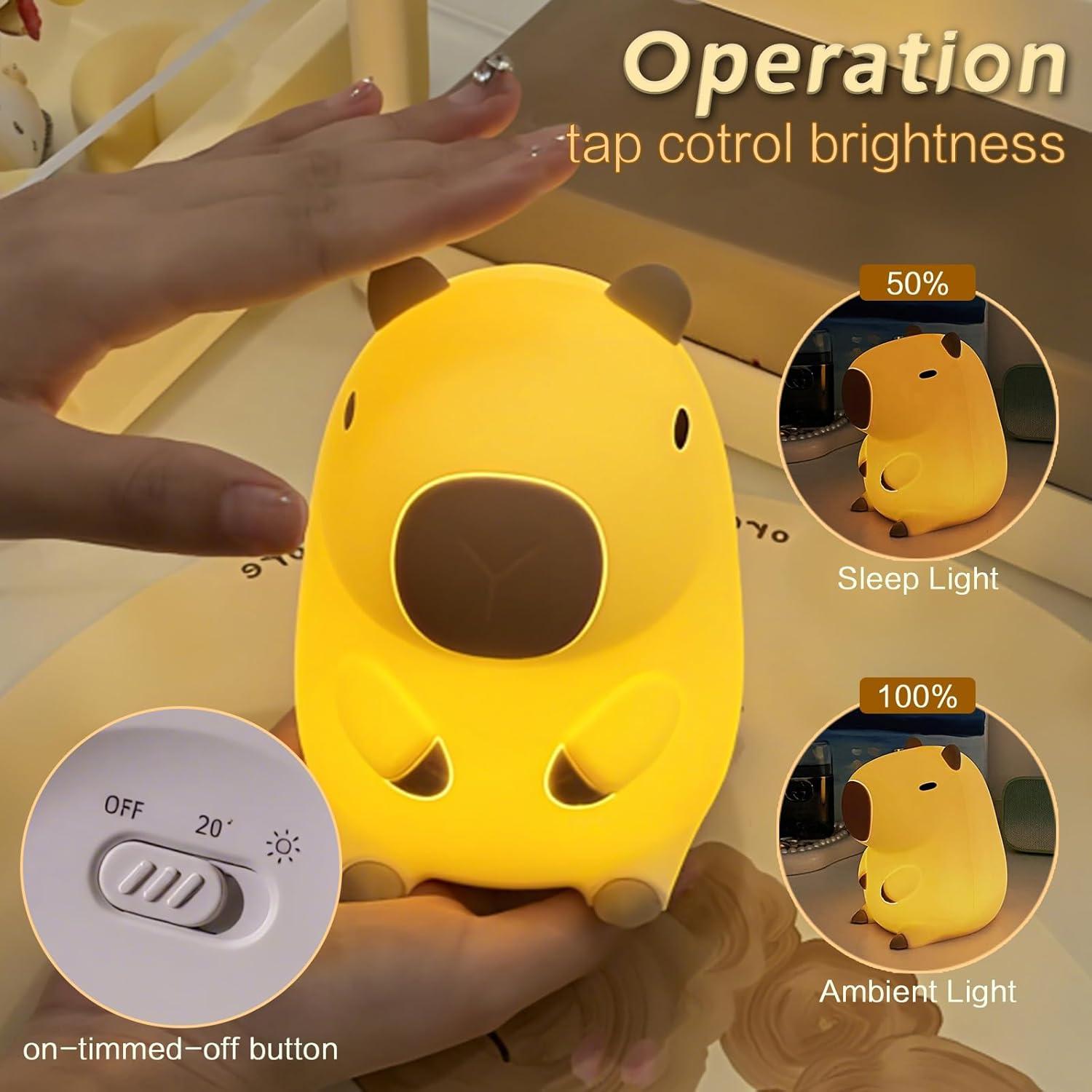 Luz Nocturna Capibara CUENIGELF LED Regulable 13x11cm