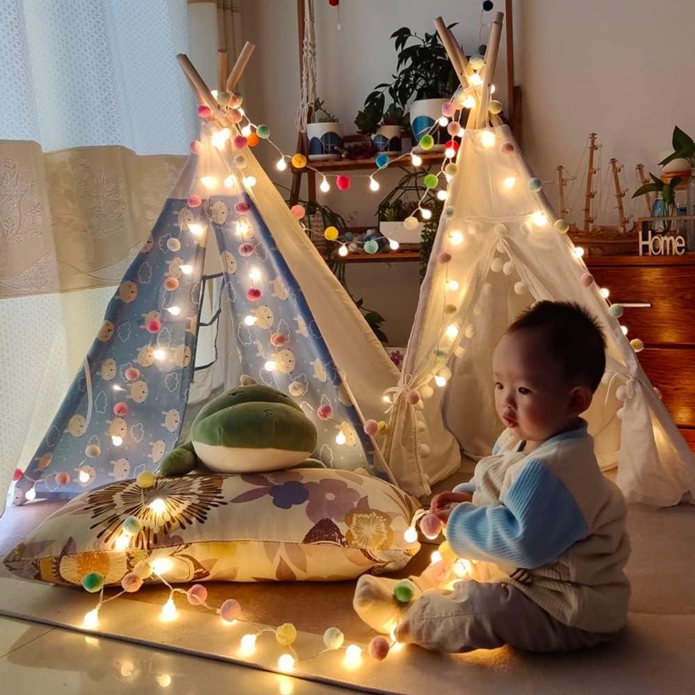 Luces de Hadas con Pom Poms ChiRee - 2 Metros, 20 LED