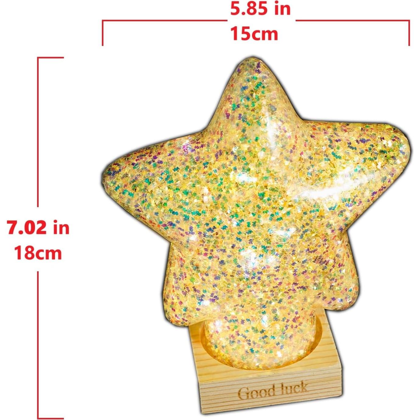Lámpara de Mesa LED Estrella YUANHEN 15x7x19cm para Niños