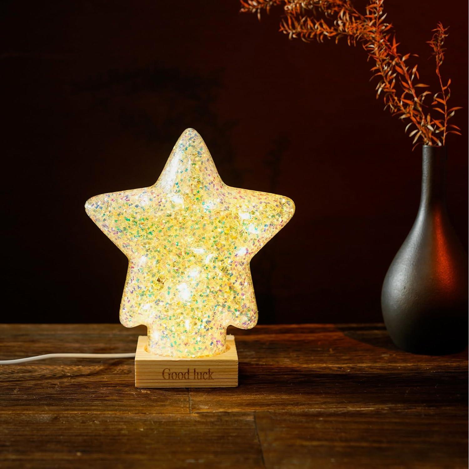 Lámpara de Mesa LED Estrella YUANHEN 15x7x19cm para Niños