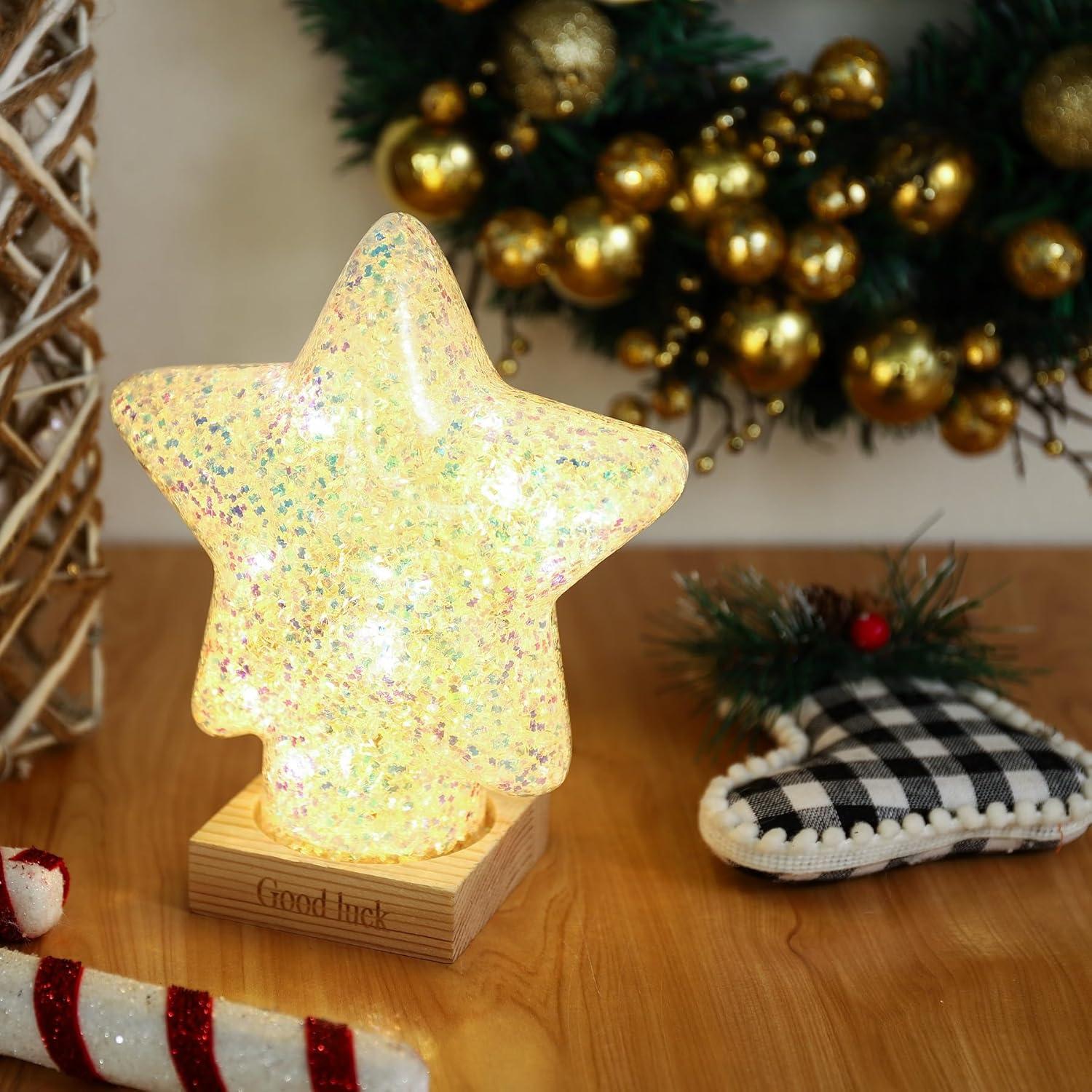 Lámpara de Mesa LED Estrella YUANHEN 15x7x19cm para Niños