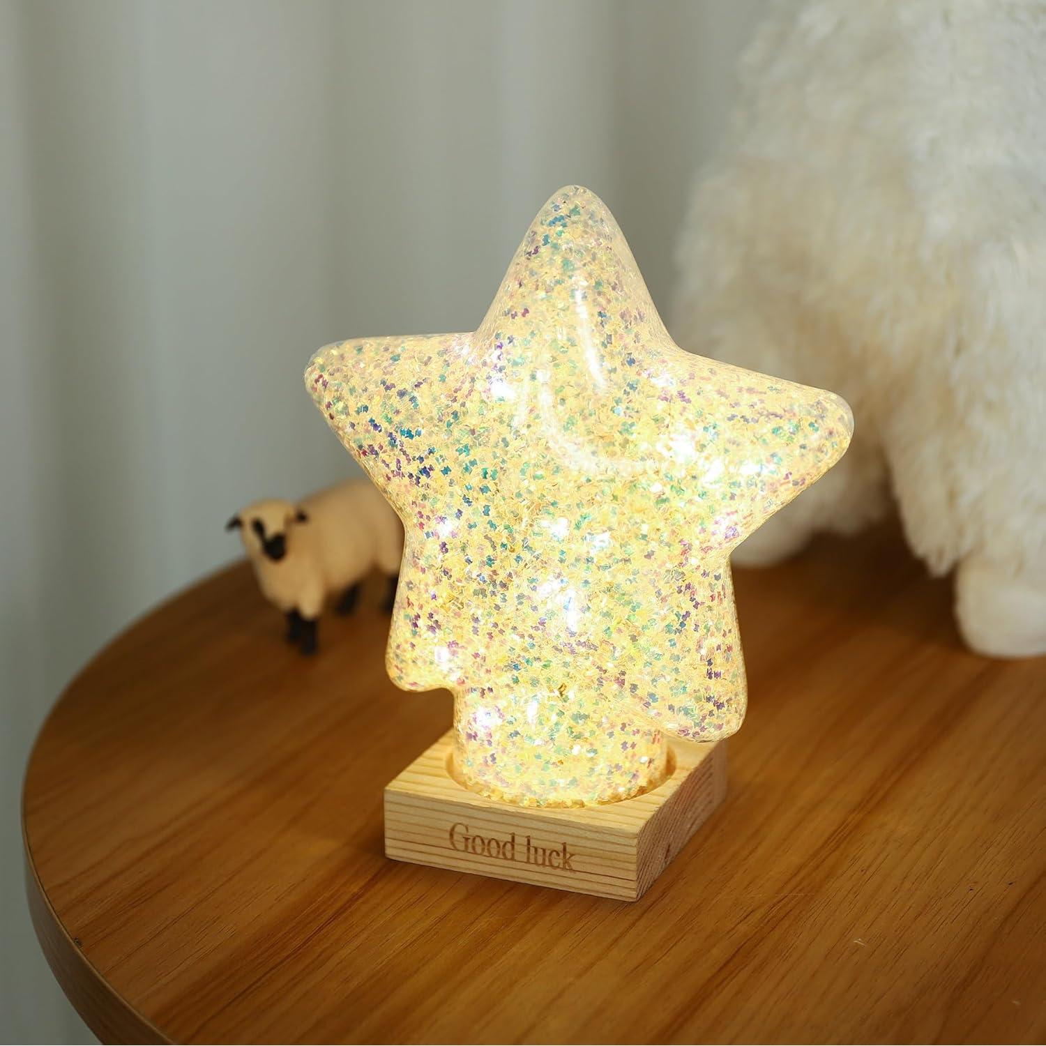 Lámpara de Mesa LED Estrella YUANHEN 15x7x19cm para Niños