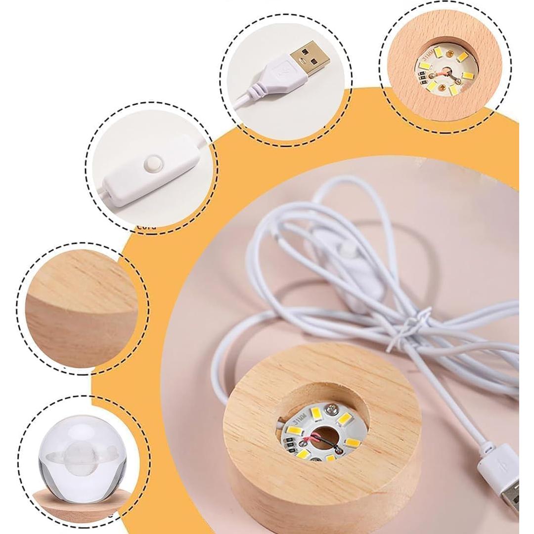 Lámpara de Mesa 3D Regalos Artísticos Galaxia Estelar LED