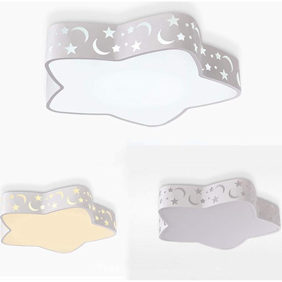 Luz de Techo LED LAKIQ Estrella 40 cm Blanca para Niños