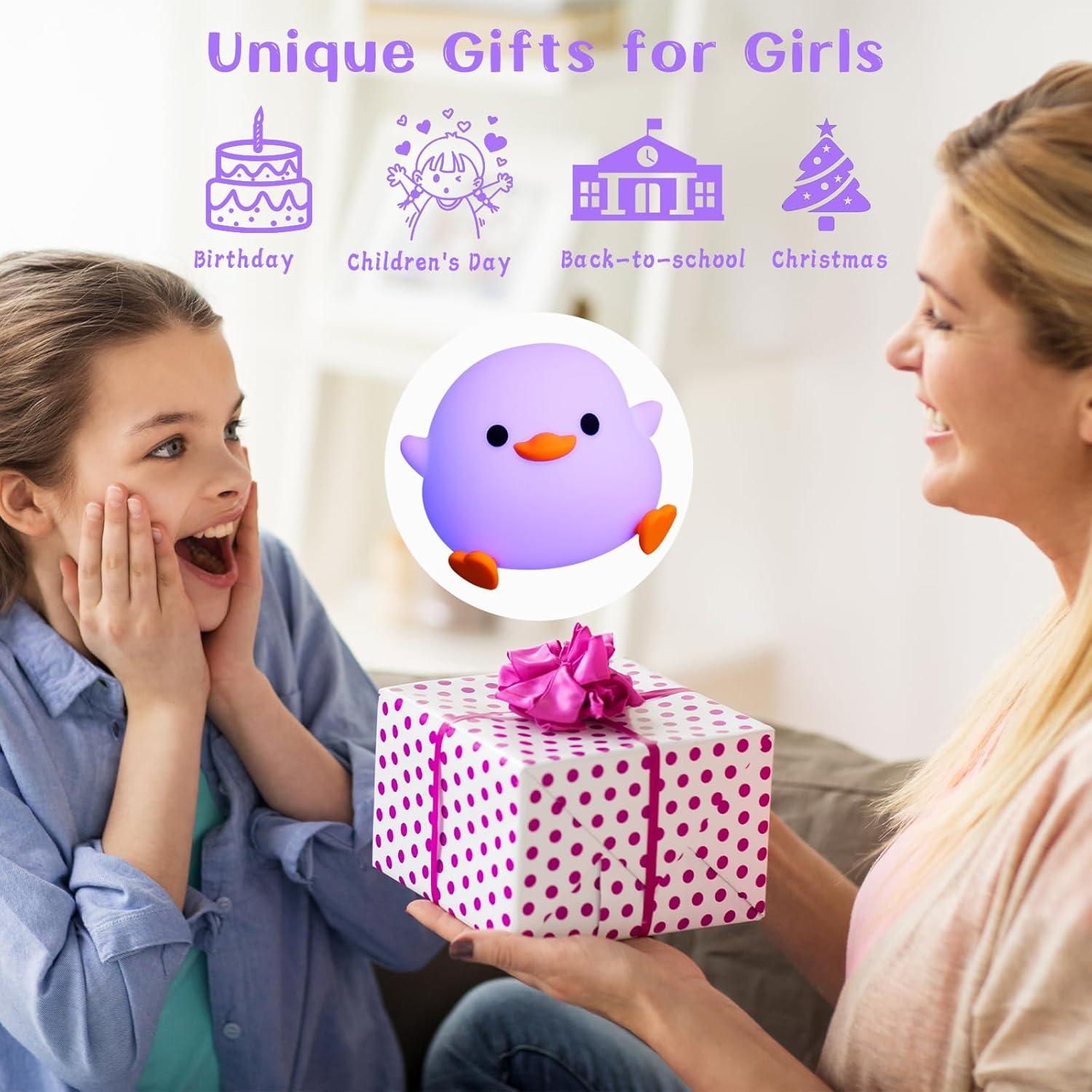 Luz Nocturna de Pato AVEKI Multicolor Recargable para Niños