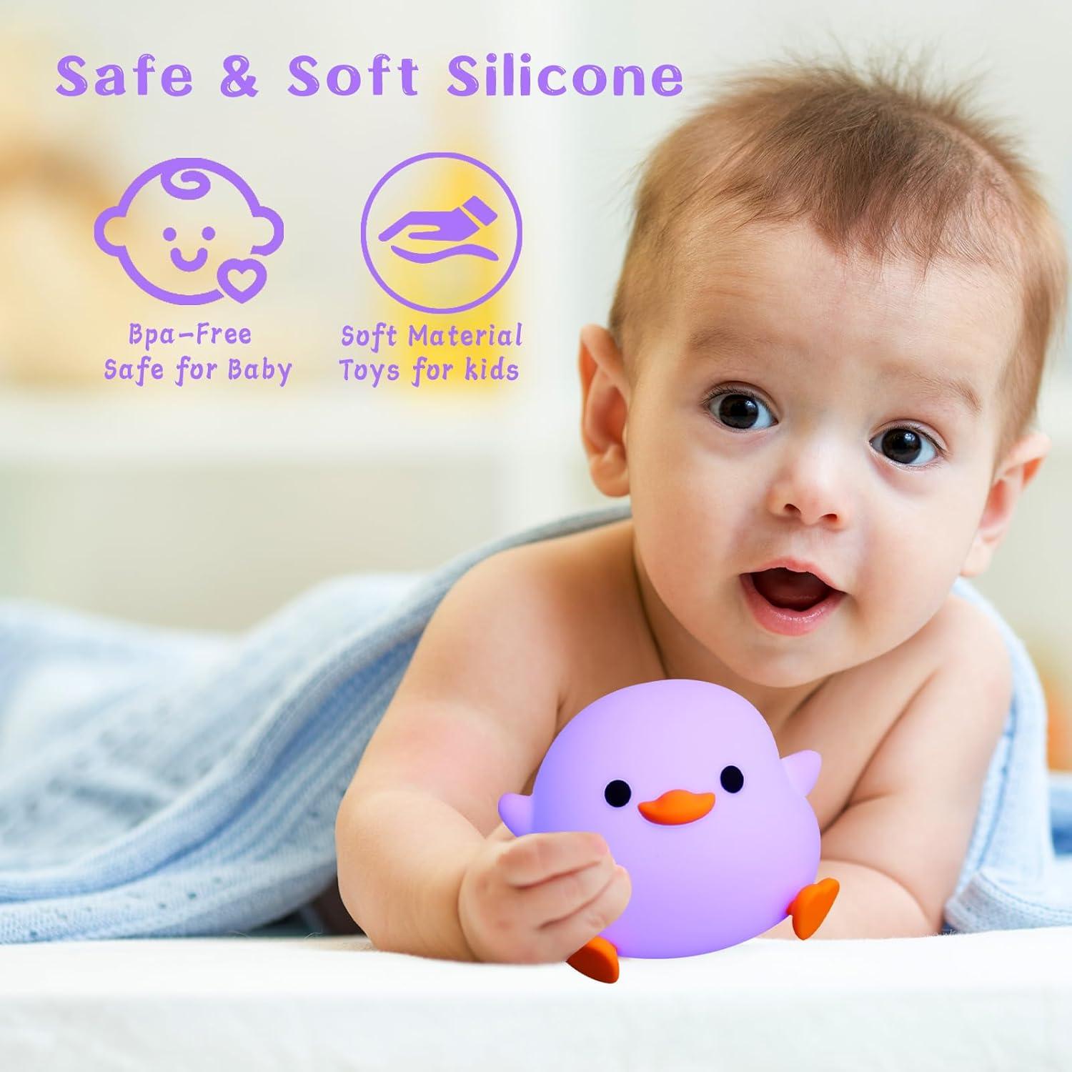 Luz Nocturna de Pato AVEKI Multicolor Recargable para Niños