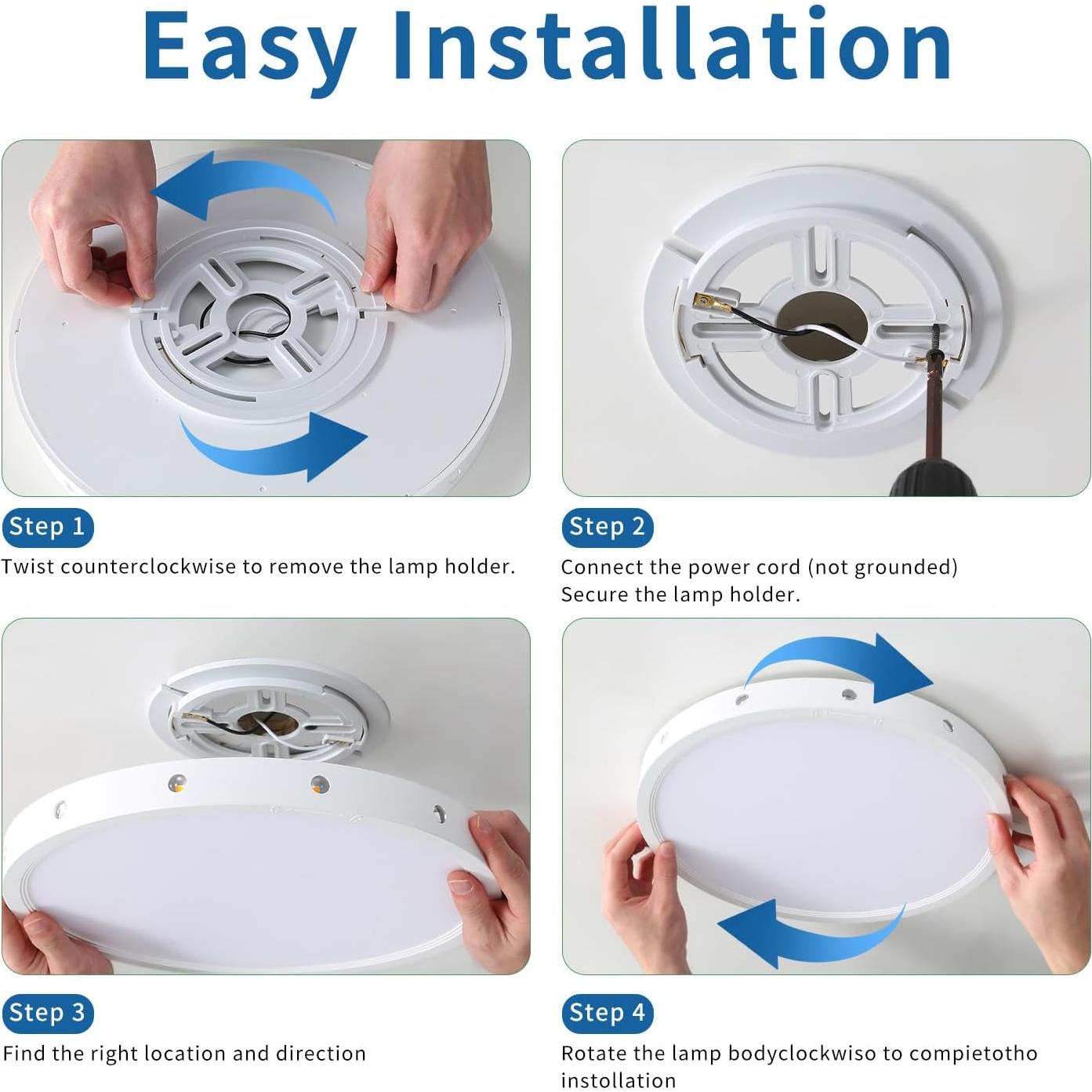 Luz de Techo LED Empotrada 30cm Borui CPX008A 24W 3000K-5000K