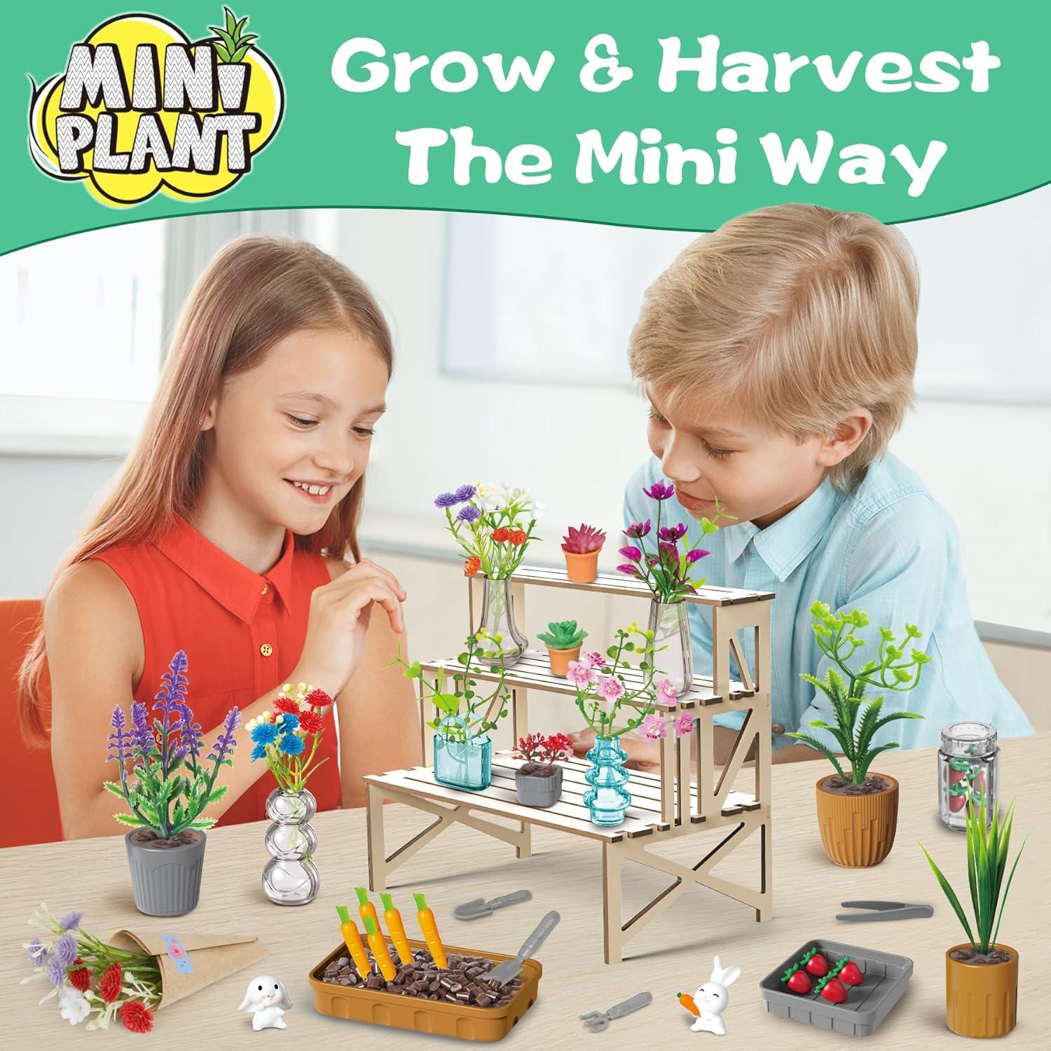 Set de Miniaturas Botánicas WishaLife - 70 Piezas DIY Jardín