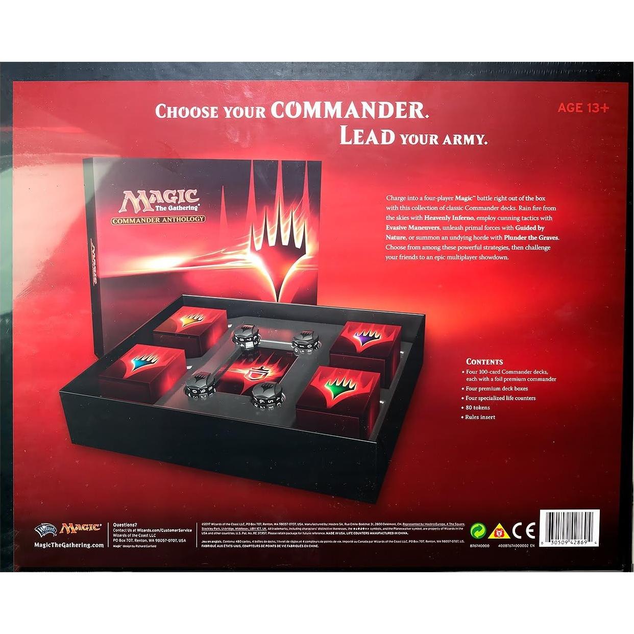 Antología del Comandante Magic the Gathering 2017 - 4 Mazos