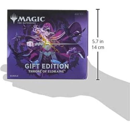 Magic The Gathering Throne of Eldraine Paquete de Regalo - 10 Paquetes + Coleccionista