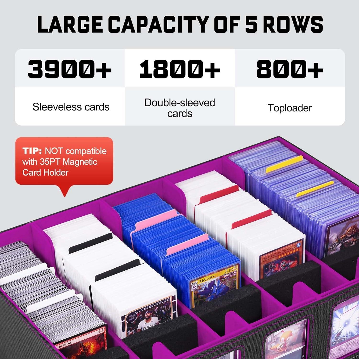 Caja de Almacenamiento de Cartas ZLCA 5 Filas 3900 Cartas