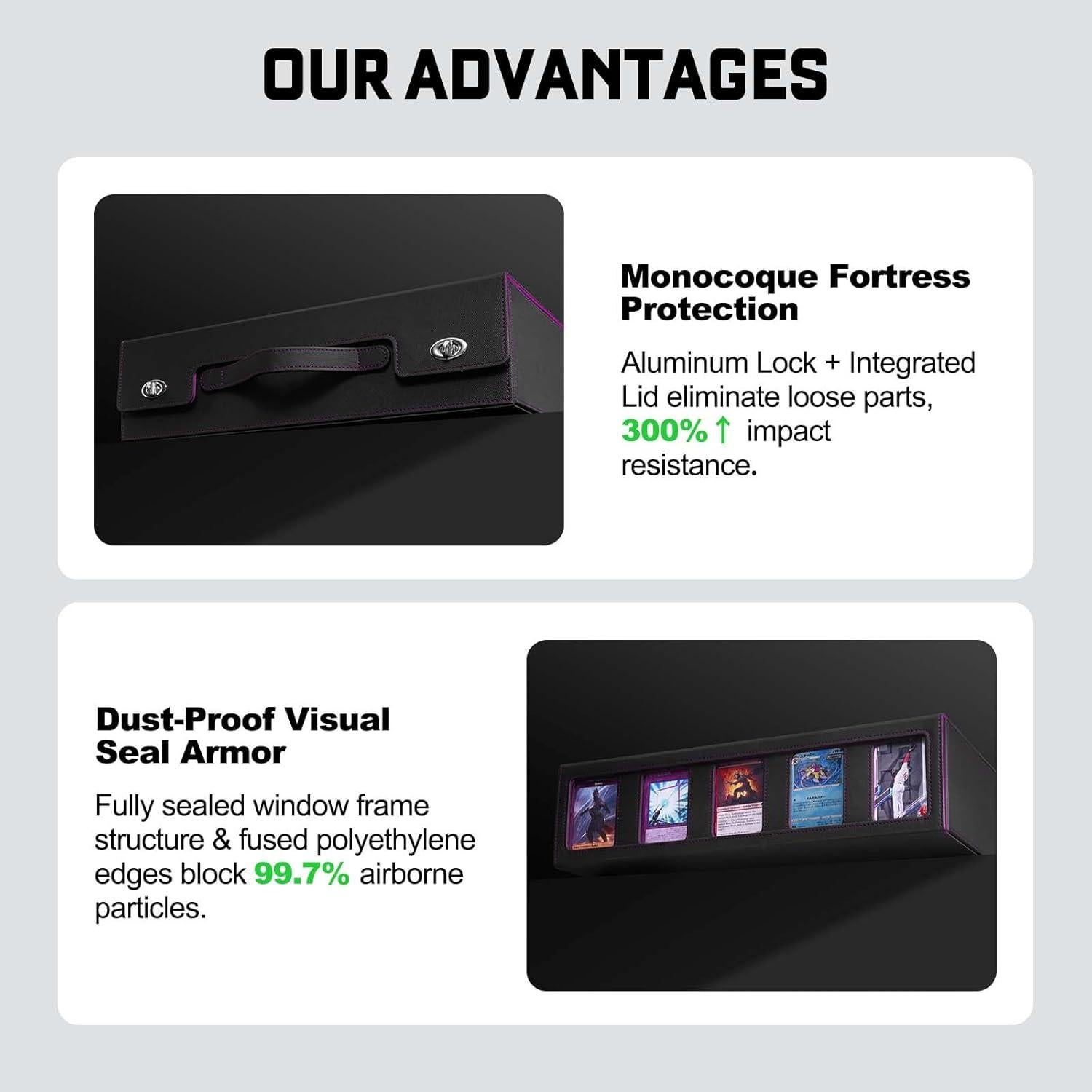 Caja de Almacenamiento de Cartas ZLCA 5 Filas 3900 Cartas