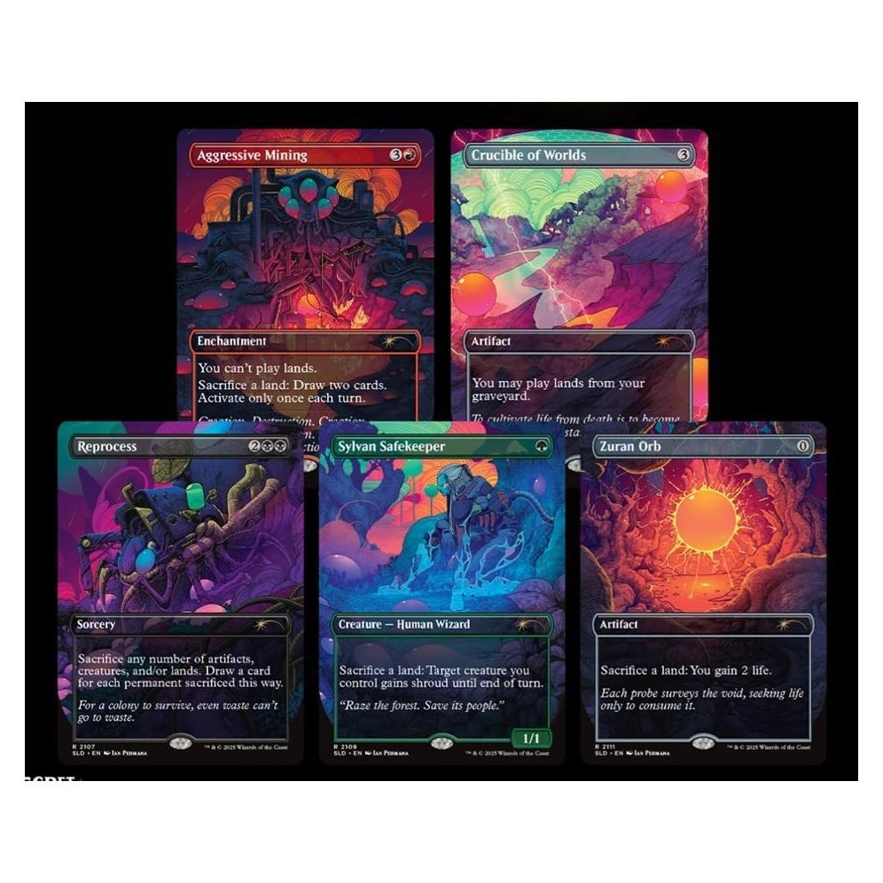 MTG Secret Lair Auroras Alienígenas Edición Sin Acabado