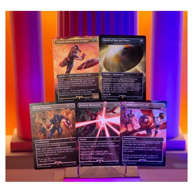 MTG Secret Lair x Marvel Capitán América - Edición Sin Brillo