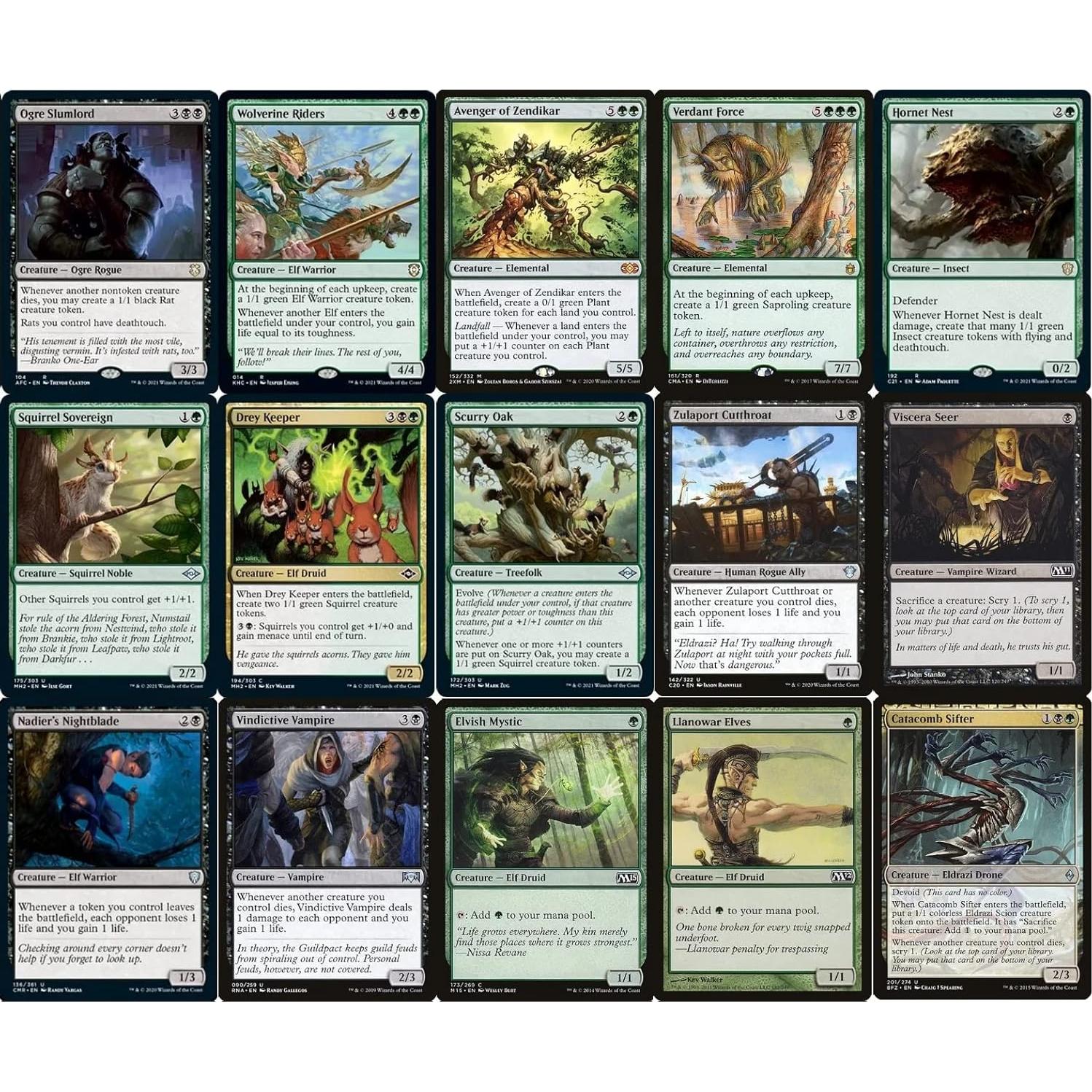 Baraja Commander Magic The Gathering Golgari Chatterfang 100 cartas