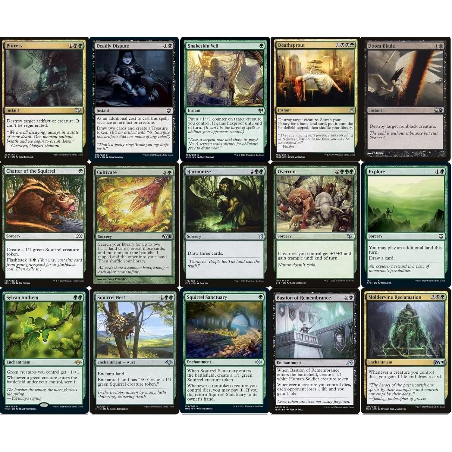 Baraja Commander Magic The Gathering Golgari Chatterfang 100 cartas