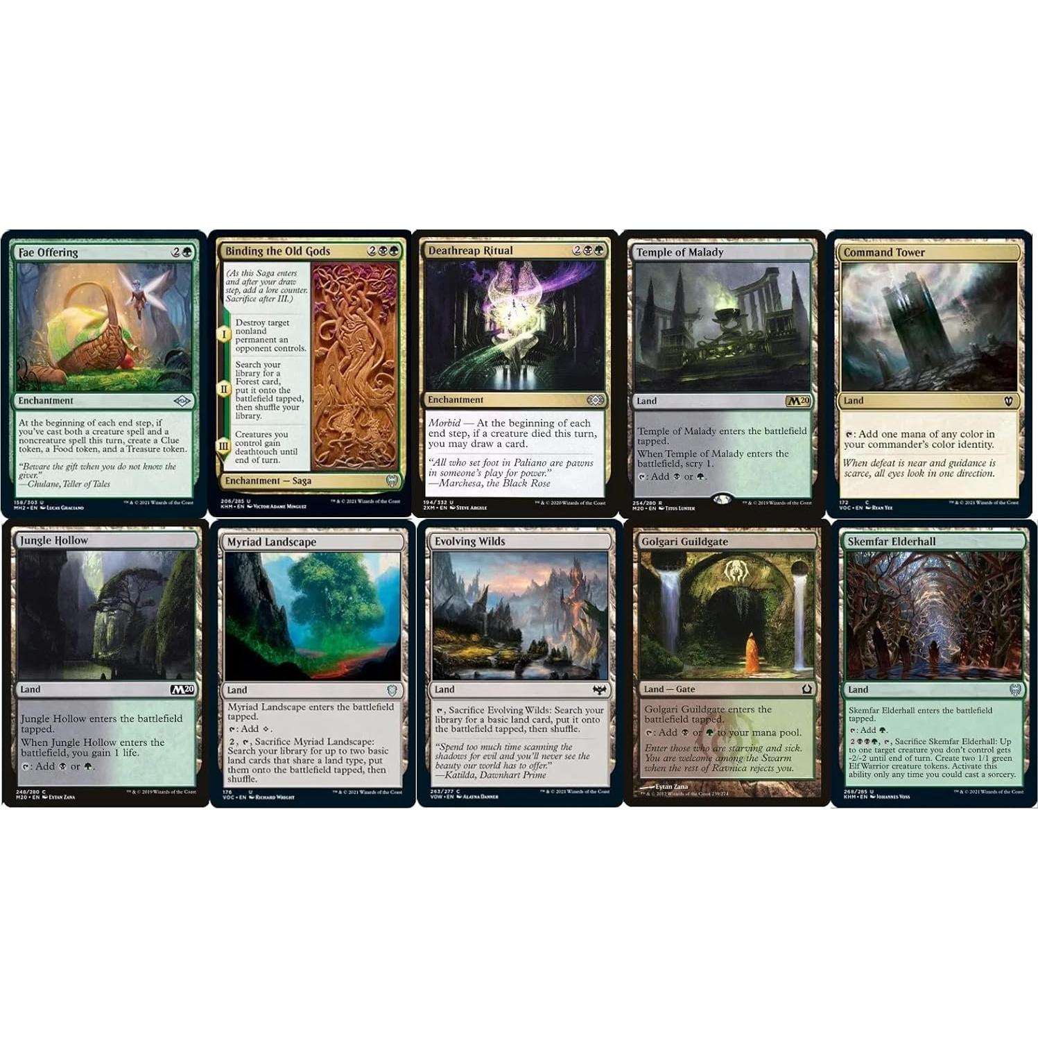 Baraja Commander Magic The Gathering Golgari Chatterfang 100 cartas