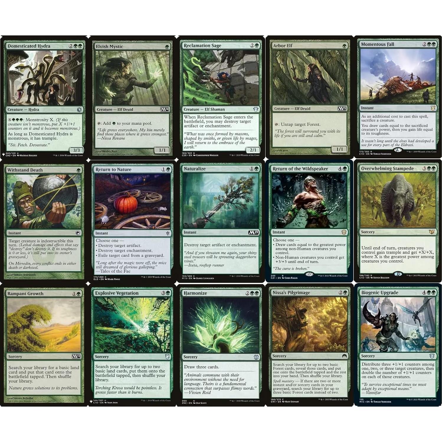 Baraja Comandante Hydra Verde Gargos - 100 Cartas MTG