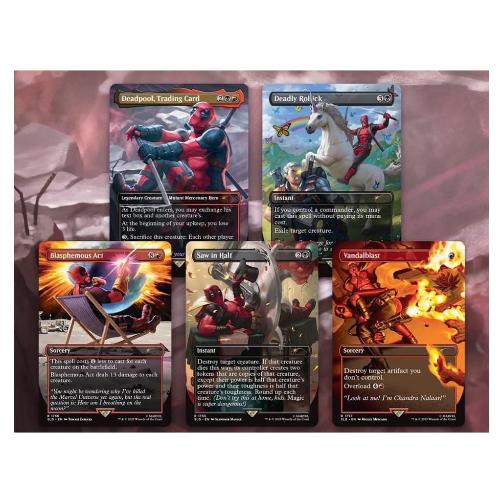 MTG Secret Lair Deadpool Edición Sin Brillo - Magic TCG