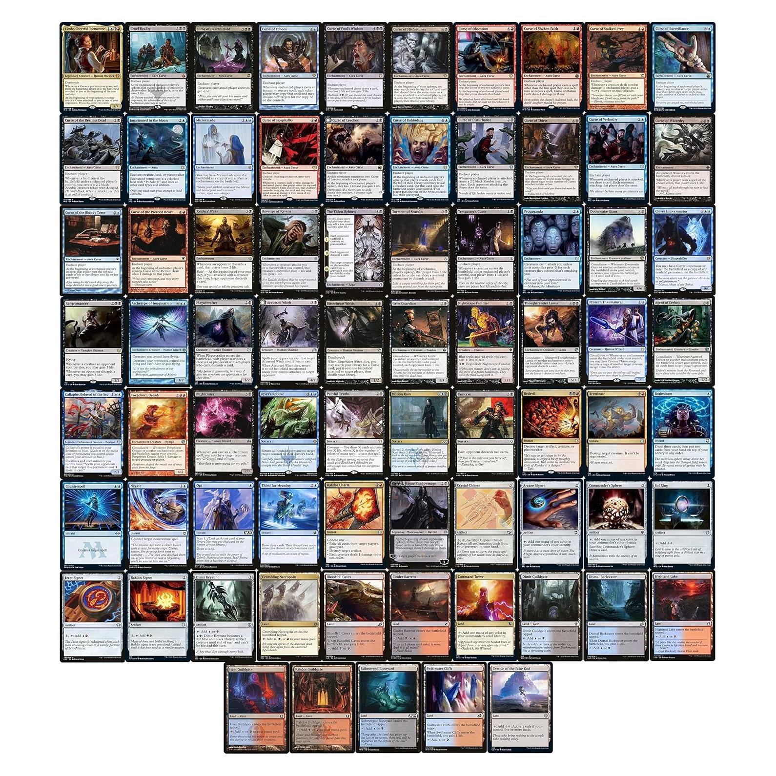 Baraja de Comandante Grixis Lynde - Magic The Gathering - 100 Cartas