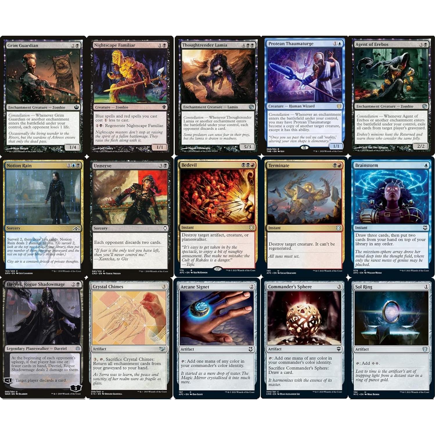 Baraja de Comandante Grixis Lynde - Magic The Gathering - 100 Cartas