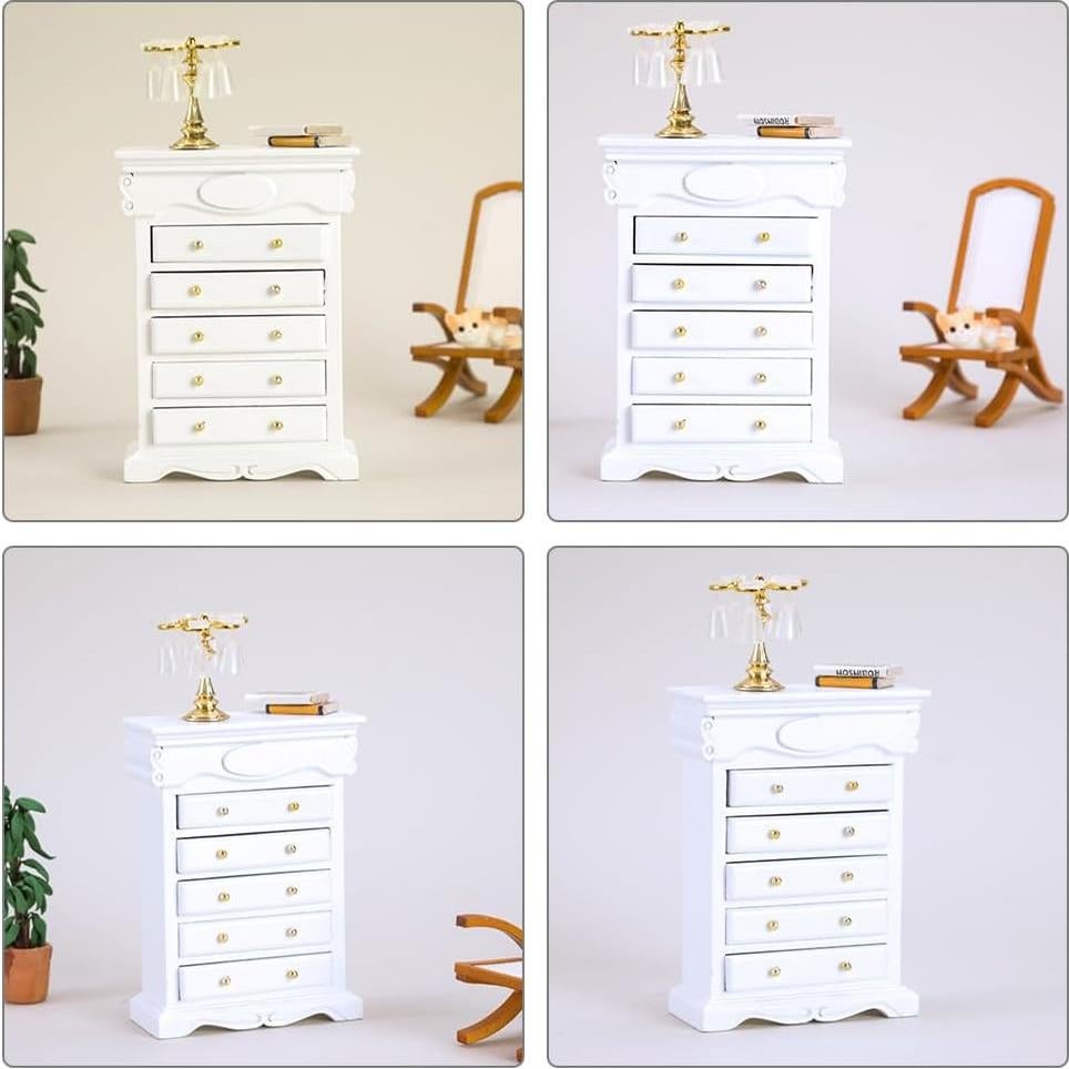 Armario Miniatura Vintage LOGOFUN para Casa de Muñecas 10.7cm