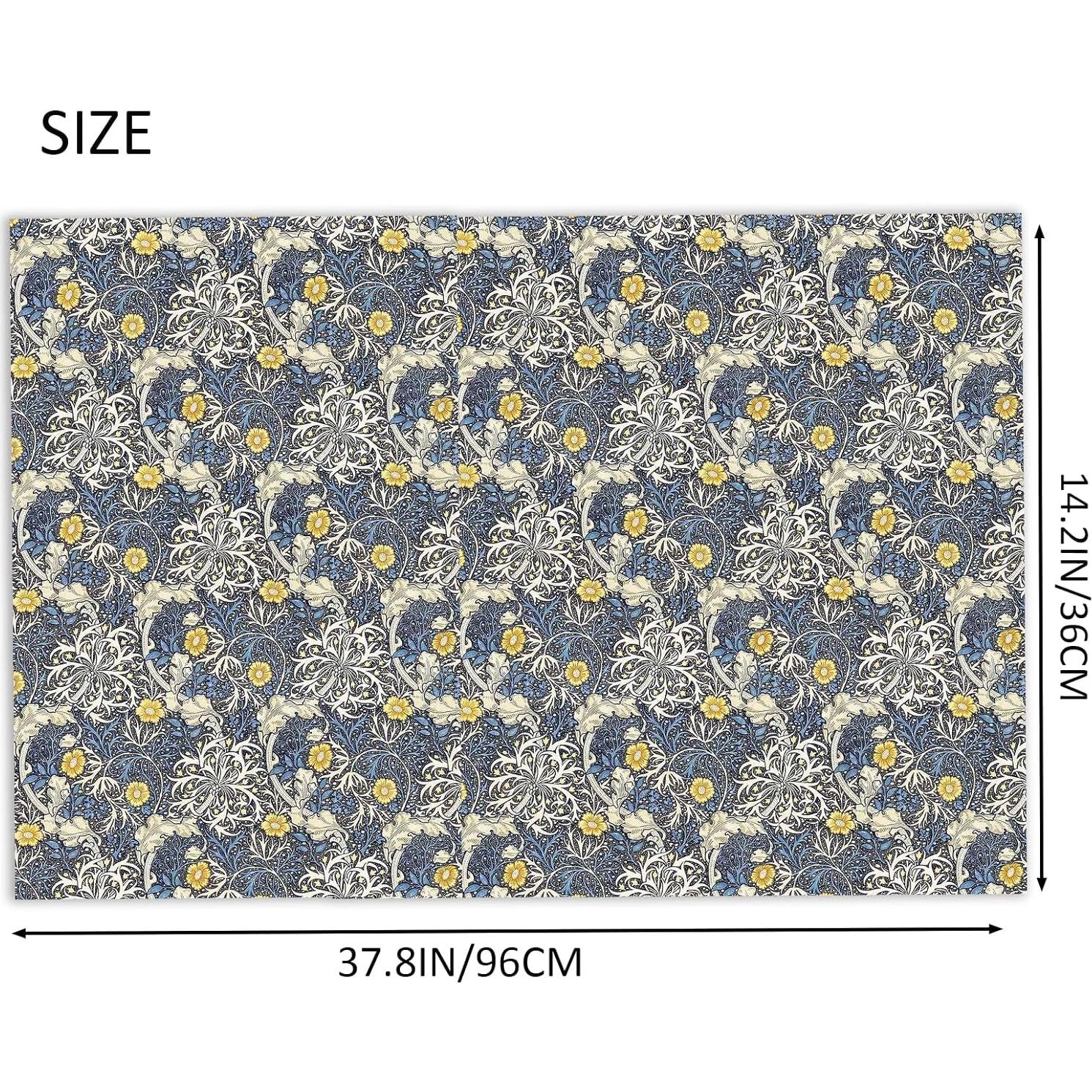 Papel Tapiz Autoadhesivo Miniatura Apalurmeer 48x36 cm Azul Oscuro