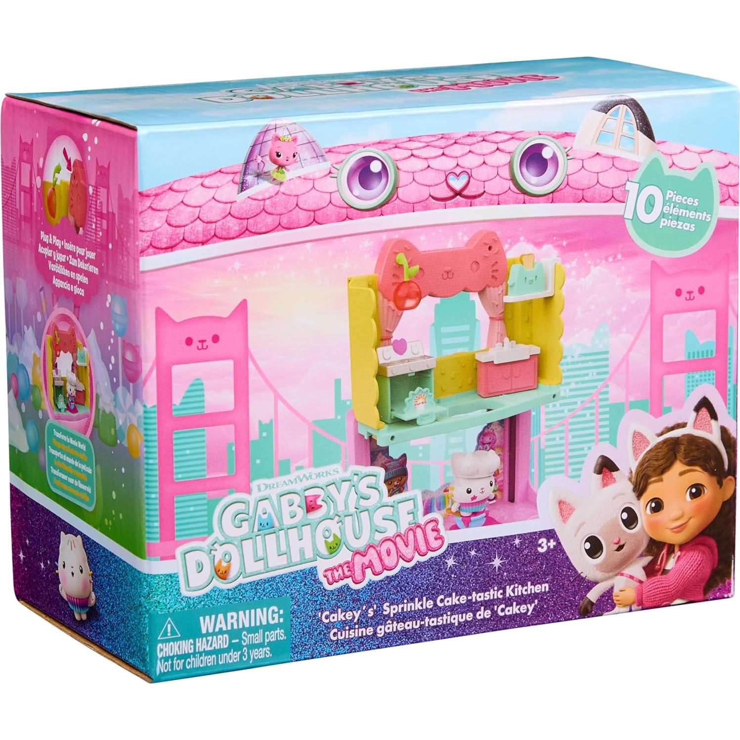 Cocina de Pastel de Cakey Gabby's Dollhouse 10 Piezas