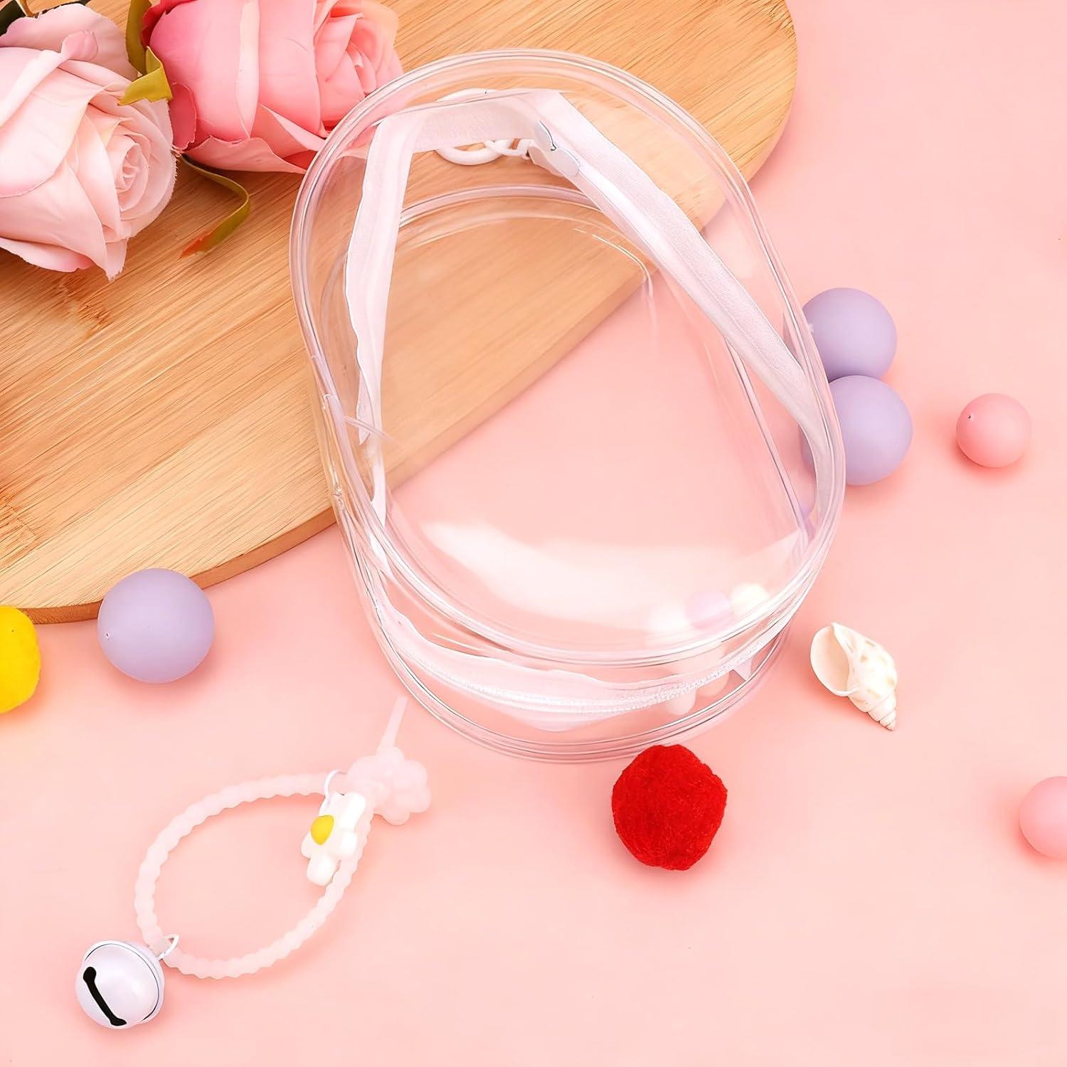 Bolsa de exhibición para muñecas Goktvai PVC transparente 17.5x12cm