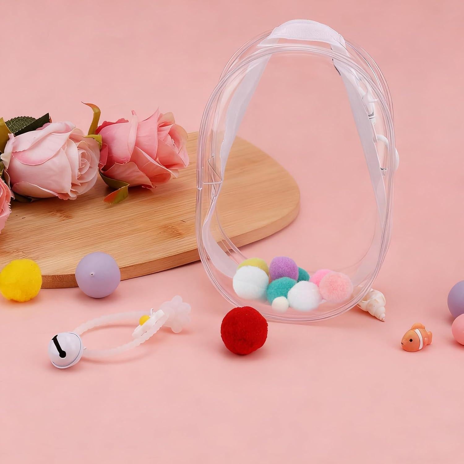 Bolsa de exhibición para muñecas Goktvai PVC transparente 17.5x12cm