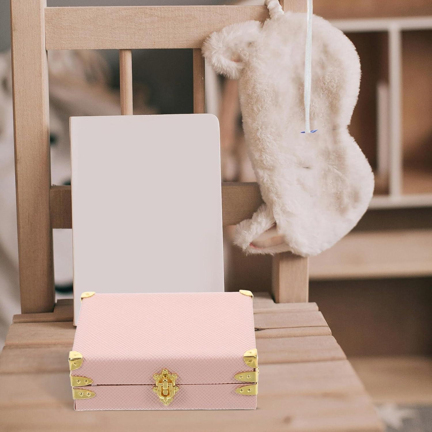 Maletas Miniatura LOGOFUN 2PCS Vintage 6x4.5cm Decoración