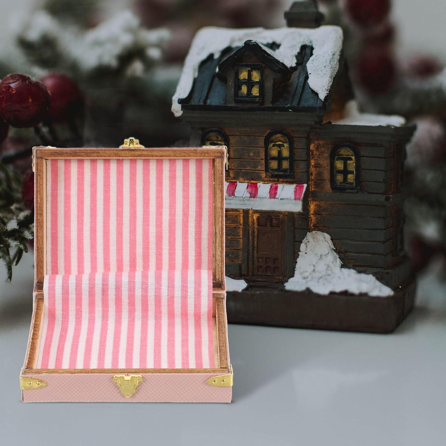 Maletas Miniatura LOGOFUN 2PCS Vintage 6x4.5cm Decoración