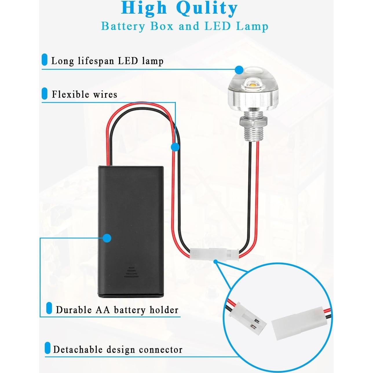 Kit de Iluminación LED para Casa de Muñecas en Verde