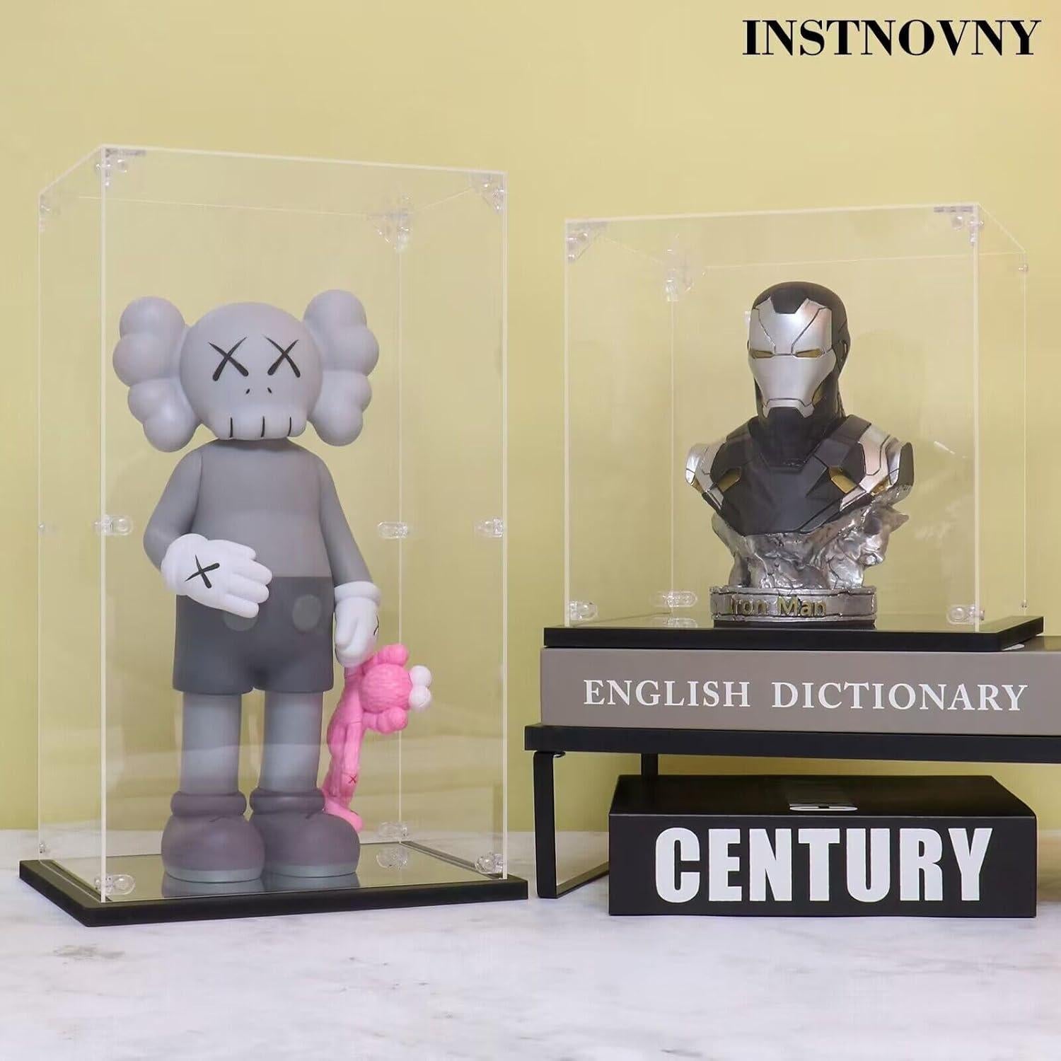 Caja de Exhibición Acrílica Instnovny 51x36x77 cm para Coleccionables