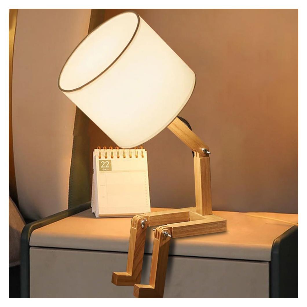 Lámpara de Escritorio Linda MUMENG Robot Plegable 27.9x15cm