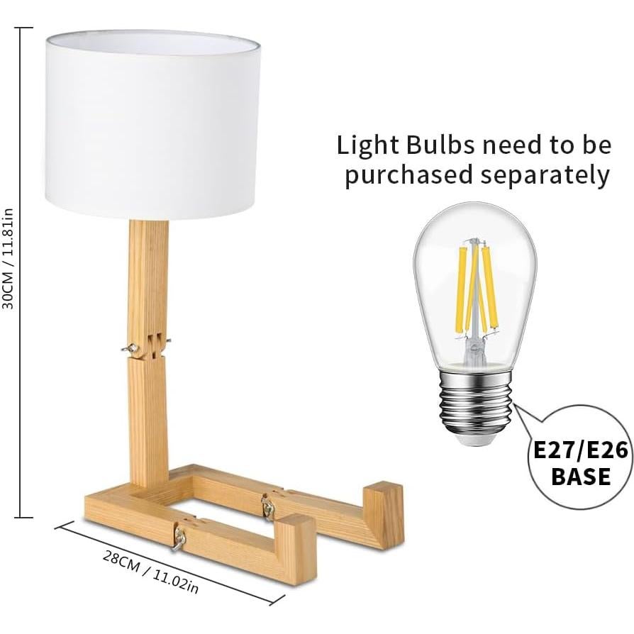 Lámpara de Escritorio Linda MUMENG Robot Plegable 27.9x15cm