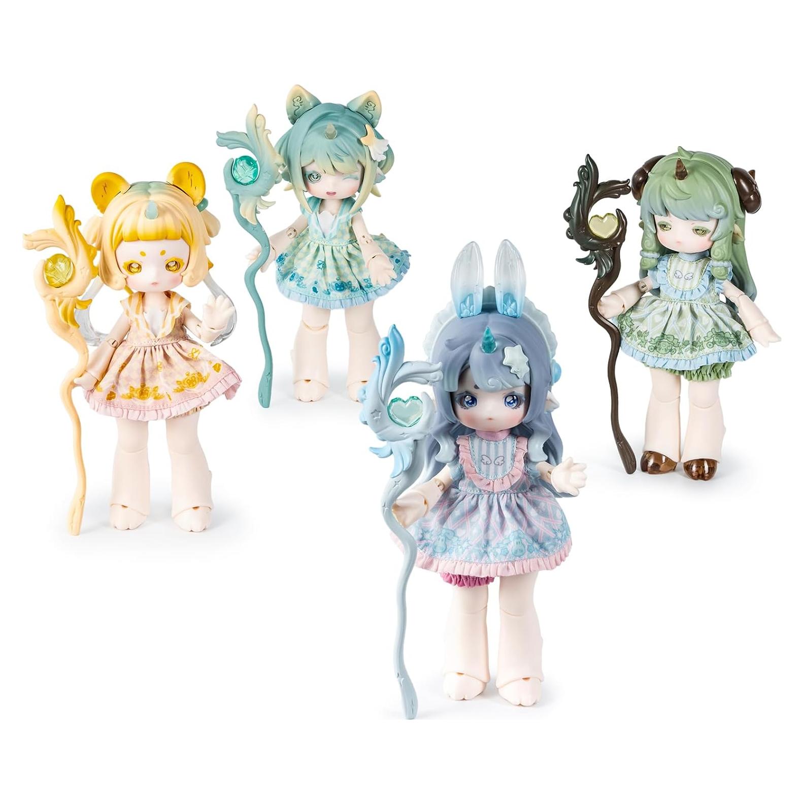 Antu Cute Beast Magic Series - Set de 4 Figuras Coleccionables