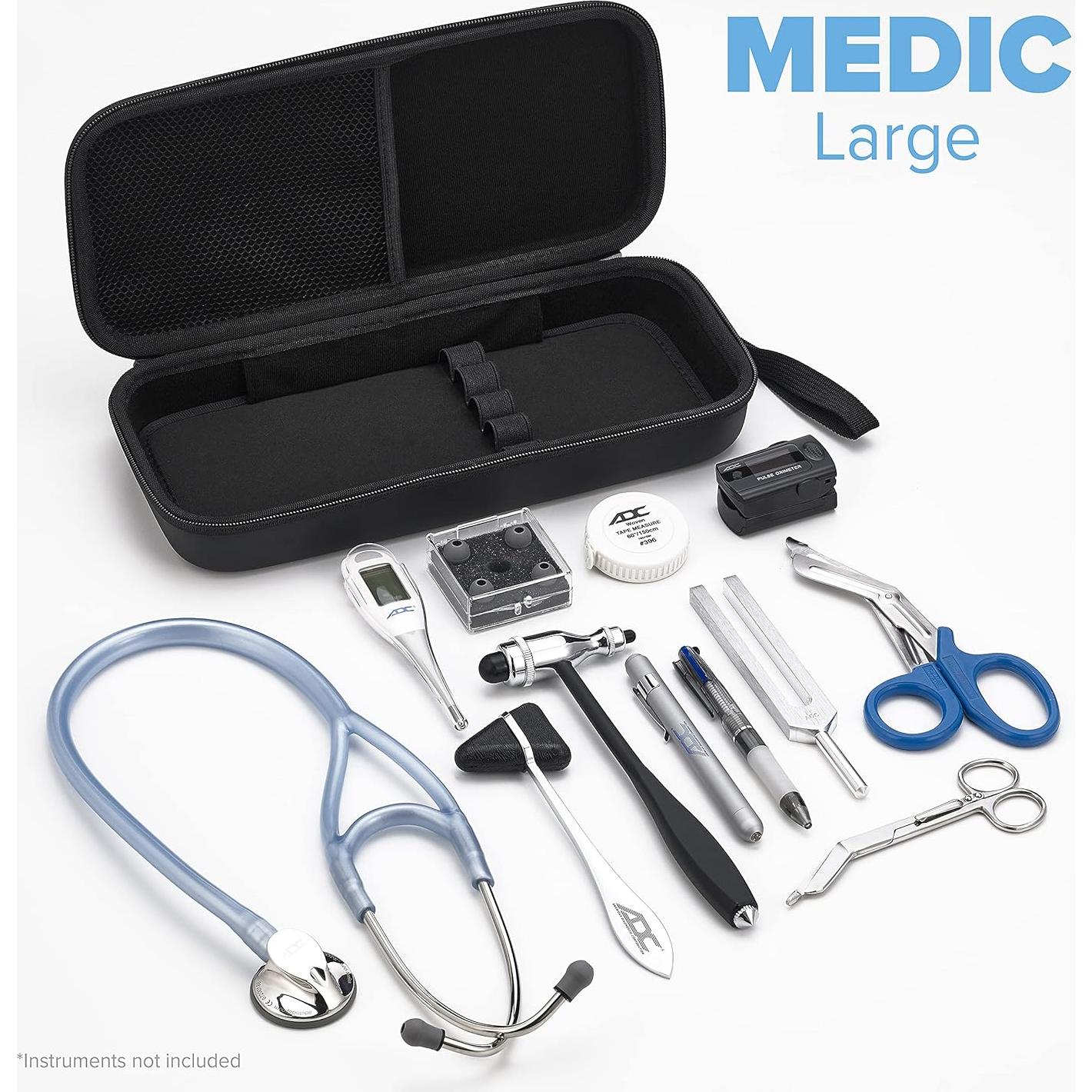 Estuche de Instrumentos MEDIC ADC Grande Negro 32.39x12.7cm