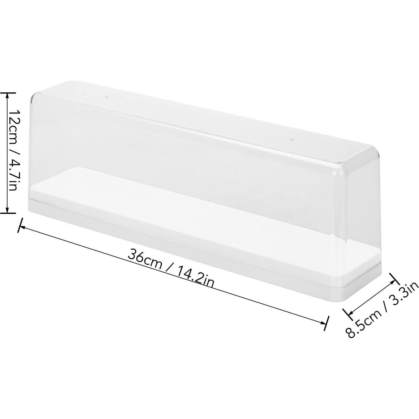 Caja de Exhibición Acrílica AUNMAS 36x8.5x12cm Blanca