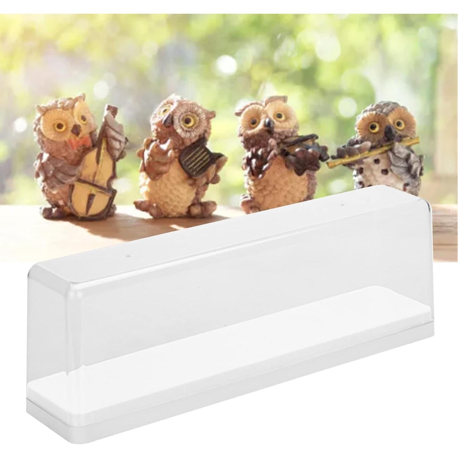 Caja de Exhibición Acrílica AUNMAS 36x8.5x12cm Blanca