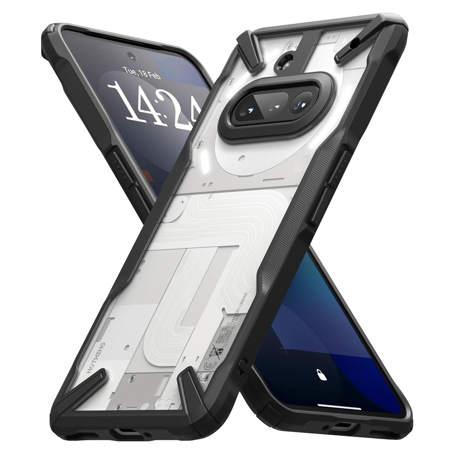 Funda Ringke Fusion-X para Nothing Phone 3a - Negro