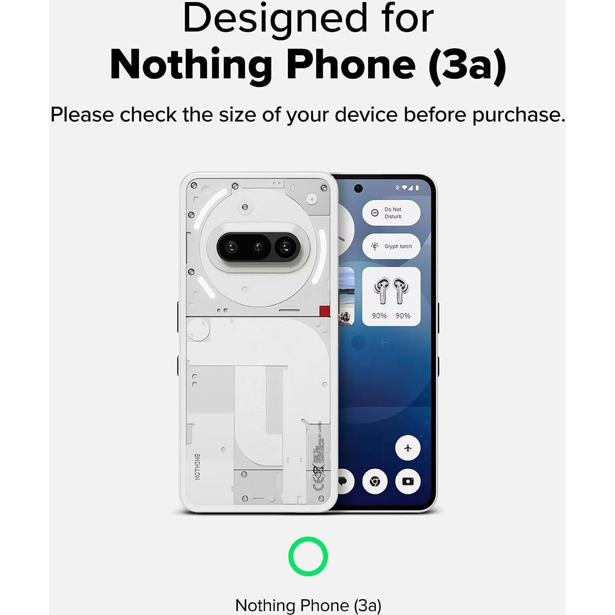 Funda Ringke Fusion-X para Nothing Phone 3a - Negro