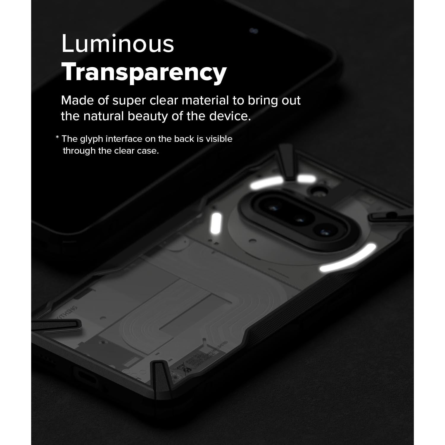 Funda Ringke Fusion-X para Nothing Phone 3a - Negro