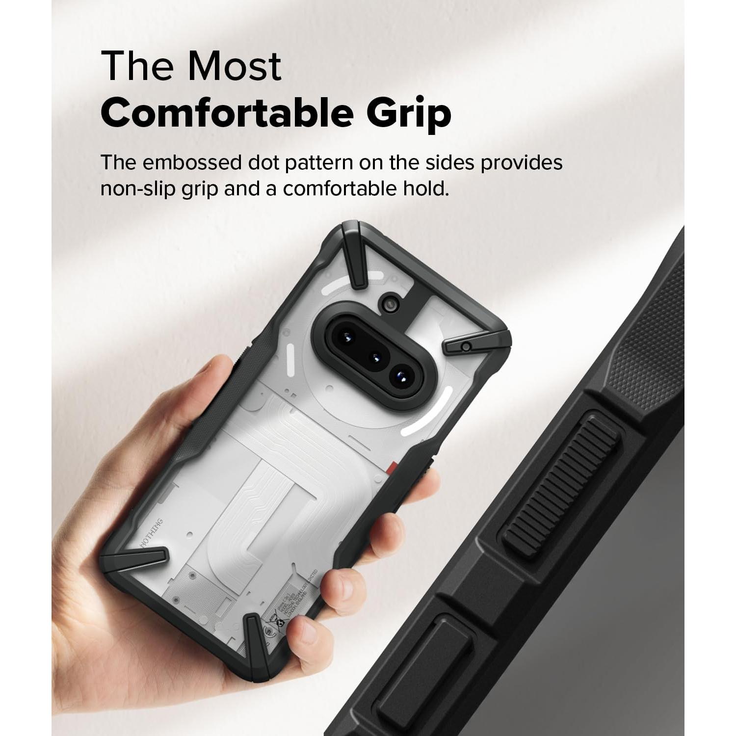 Funda Ringke Fusion-X para Nothing Phone 3a - Negro