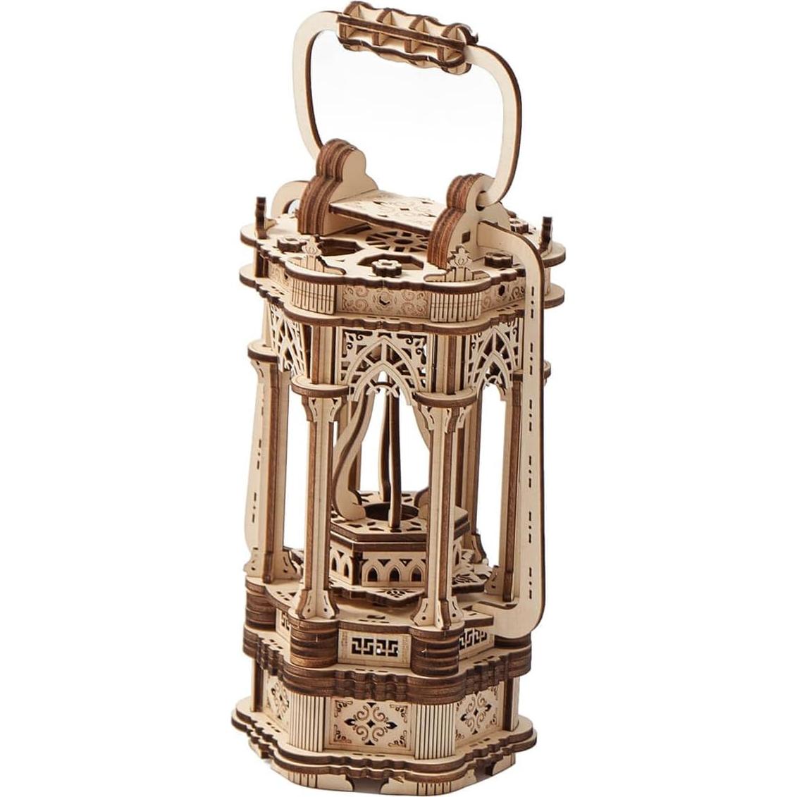 Rompecabezas 3D de Madera Vintage con Luz LED 145 Piezas