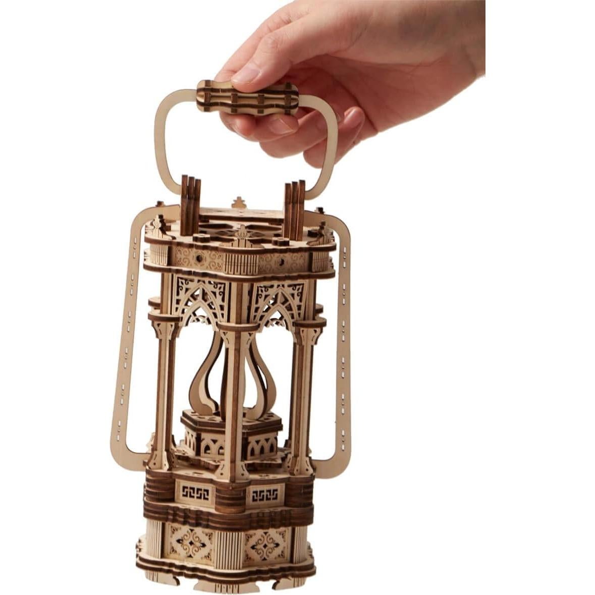 Rompecabezas 3D de Madera Vintage con Luz LED 145 Piezas
